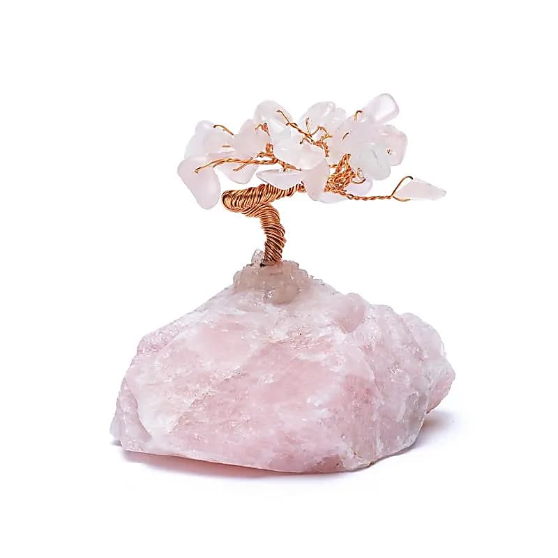 Edelsteinbaum Rosenquarz, 55 mm