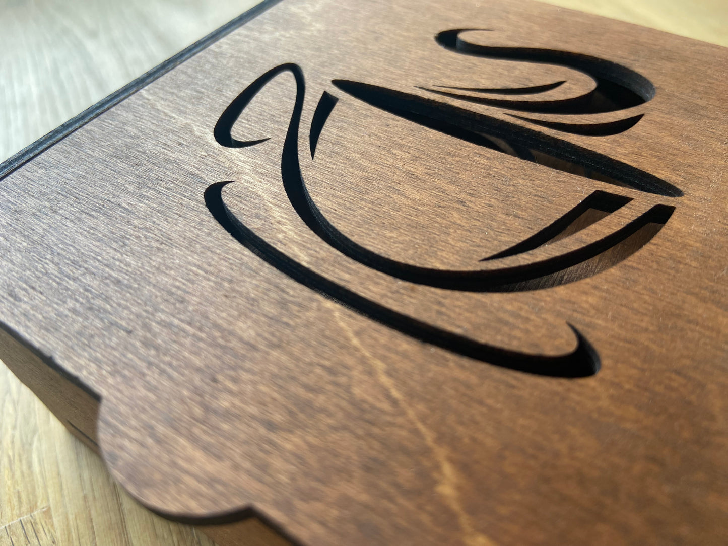 Storage box for coasters 110 x 110 x 60mm