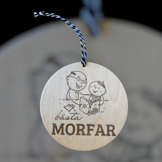 💖 Väggdekoration "Bästa Morfar/Farmor" – En hyllning till de speciella personerna i våra liv 💖