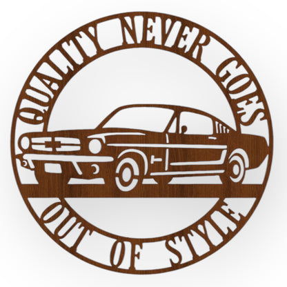 🏎️ Wanddekoration – "Quality never goes out of style" 🛠️✨