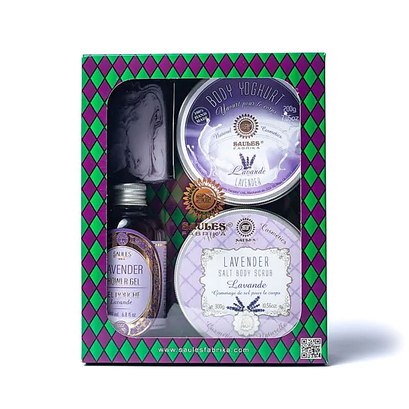 Luxuriöses Lavendel-Geschenkset - Saules Fabrika