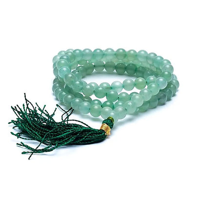 Mala Aventurine AA-Quality 108 Beads + Storage Bag