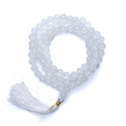 Mala "White Agate" AA-Quality 108 Beads