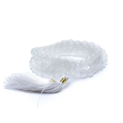 Mala "White Agate" AA-Quality 108 Beads