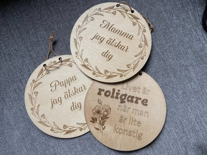 Holzschild "ich liebe dich"- das perfekte Geschenk!