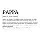Substantiv aus Holz „Papa“