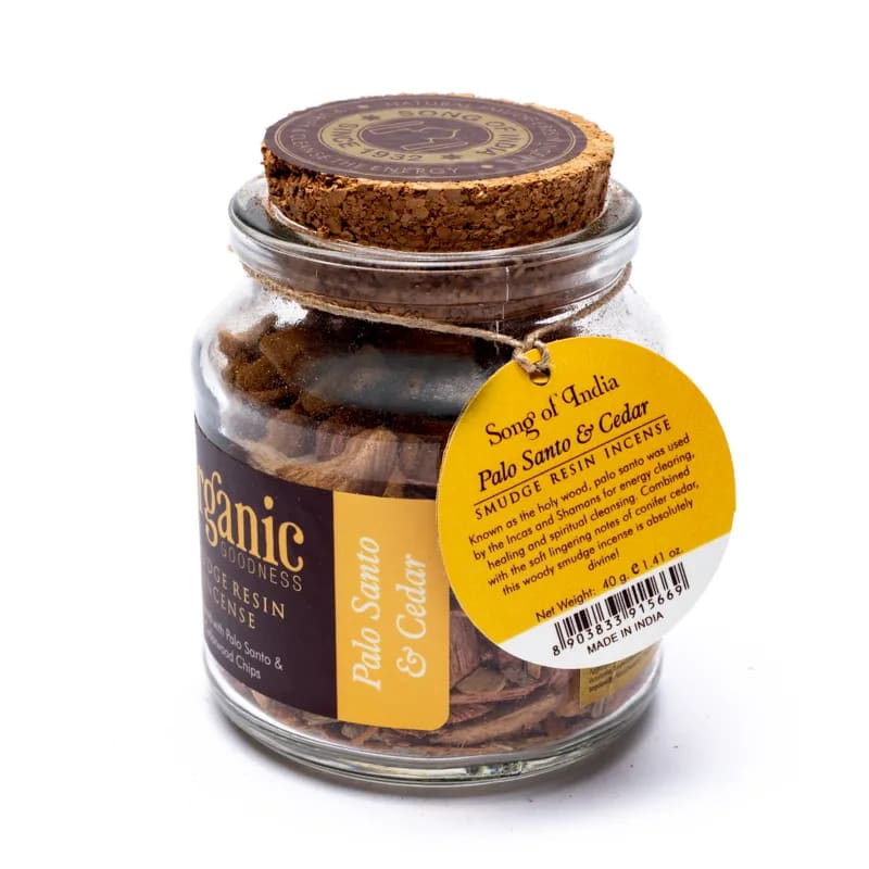 Naturlig rökelseharts för aromaterapi "Palo Santo och cederträ"