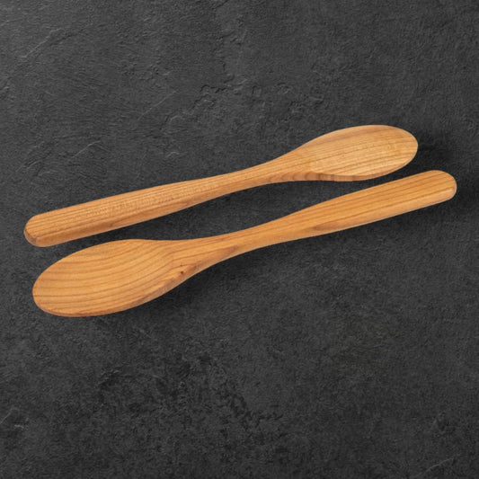 Löffel aus geöltem Kirschholz oval - 30 cm 