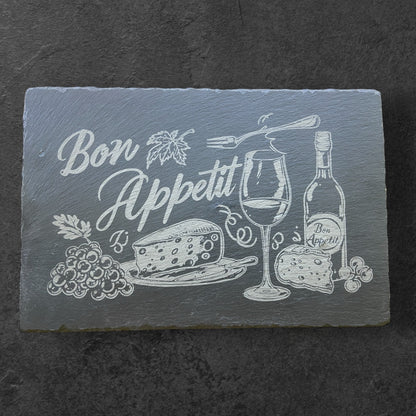 Serving tray with engraving 300x200mm - Slate