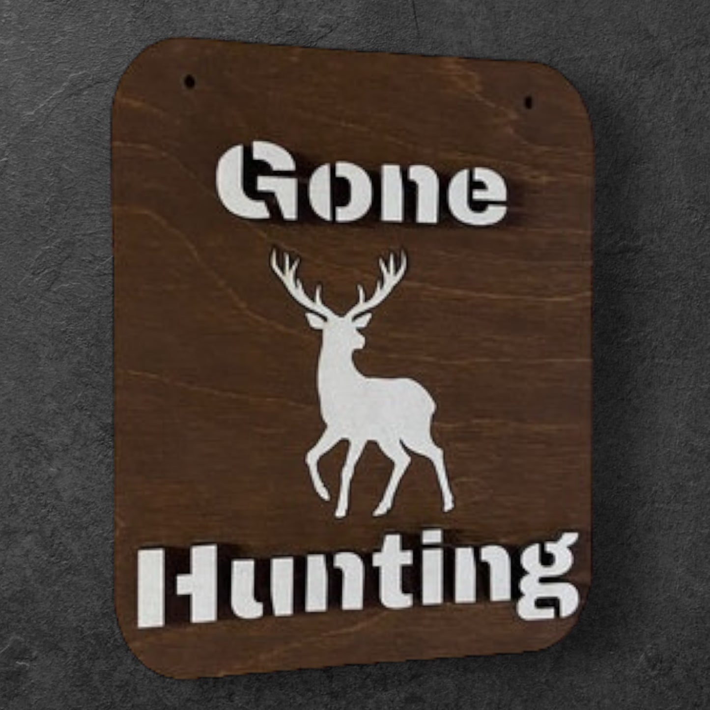 Wall decoration "Gone Hunting" 180 x 225 x 9mm