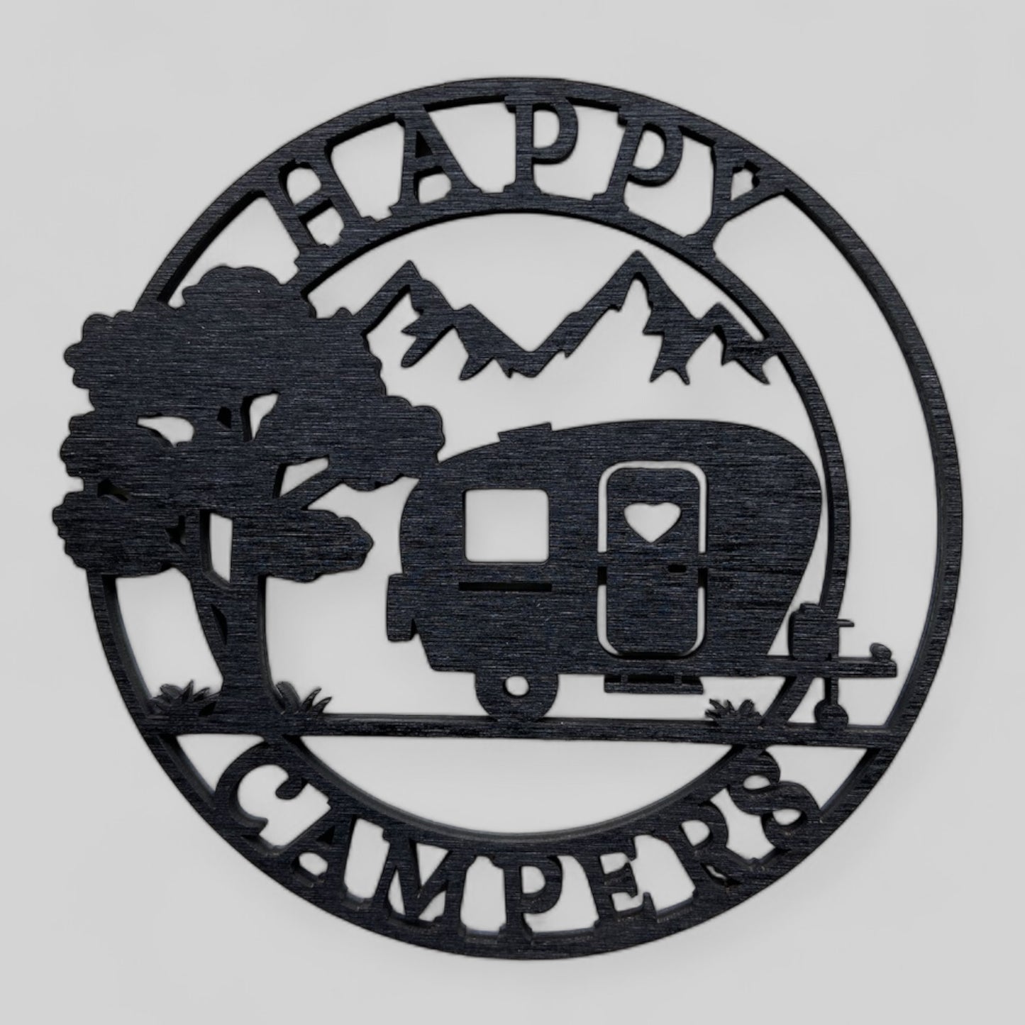 🏕️ Wanddekoration „Happy Campers“ – Für echte Camping-Liebhaber! 🌿
