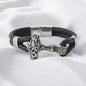 Armband "Mjölner Asgard Knot" Läder