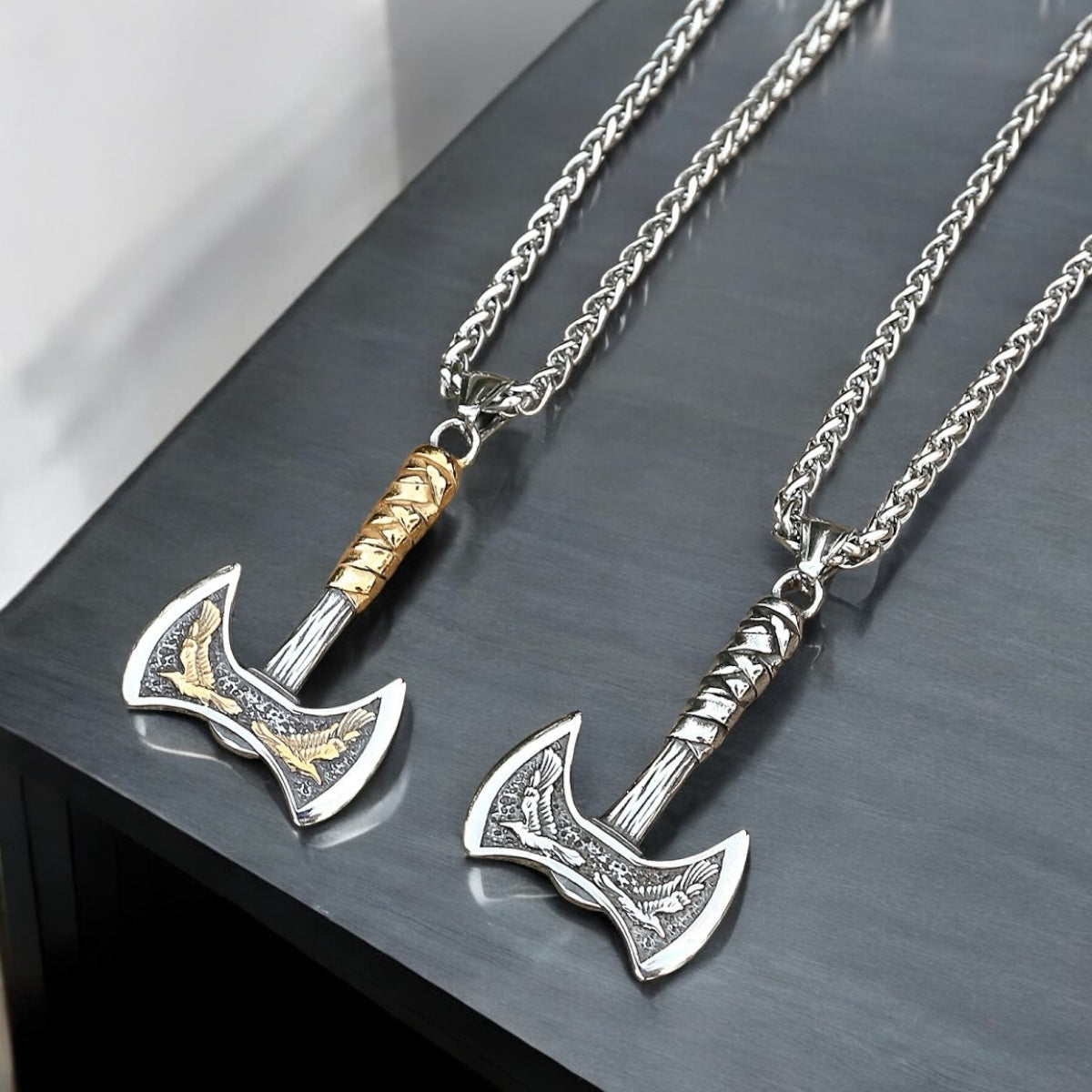 Necklace "Vikinga Raven Axe" (2025)