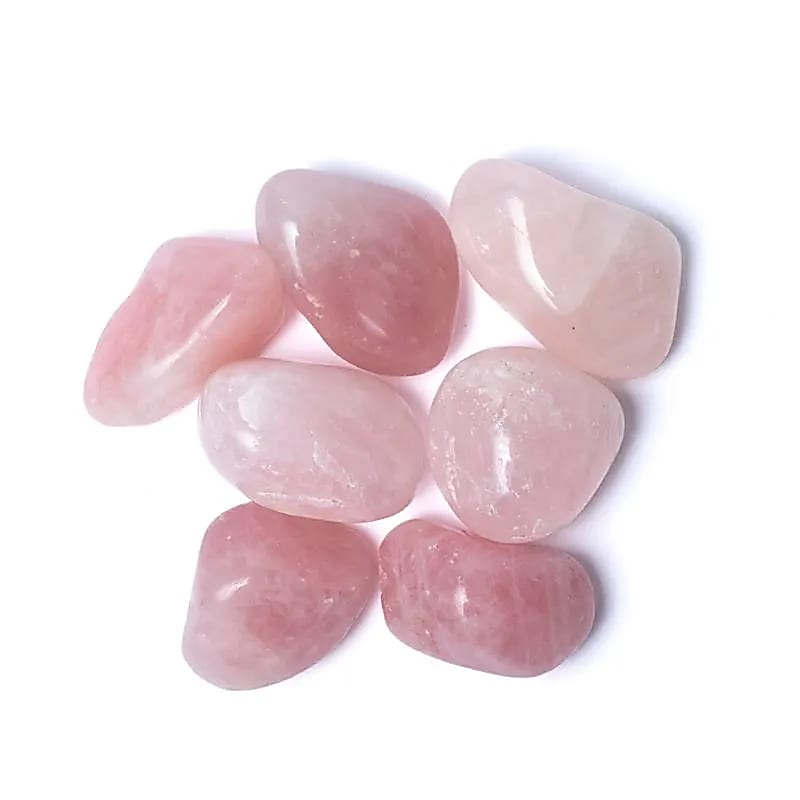 Rosenquarz, A- und AA-Qualität - Trommelsteine