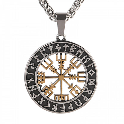 Necklace "Rune compass Vegvisir" (2025)