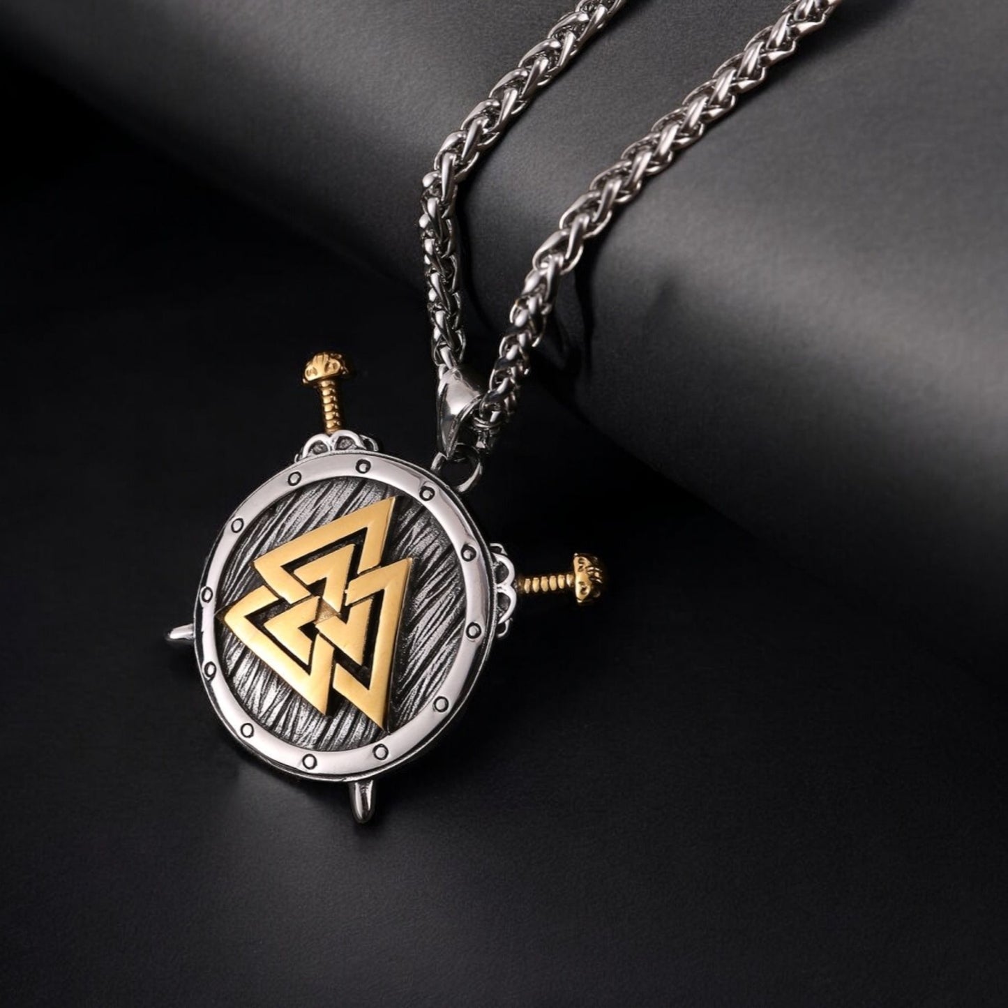 Necklace "Valknut Shield" (2025)