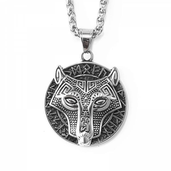 Necklace "Fenrir & Runes"