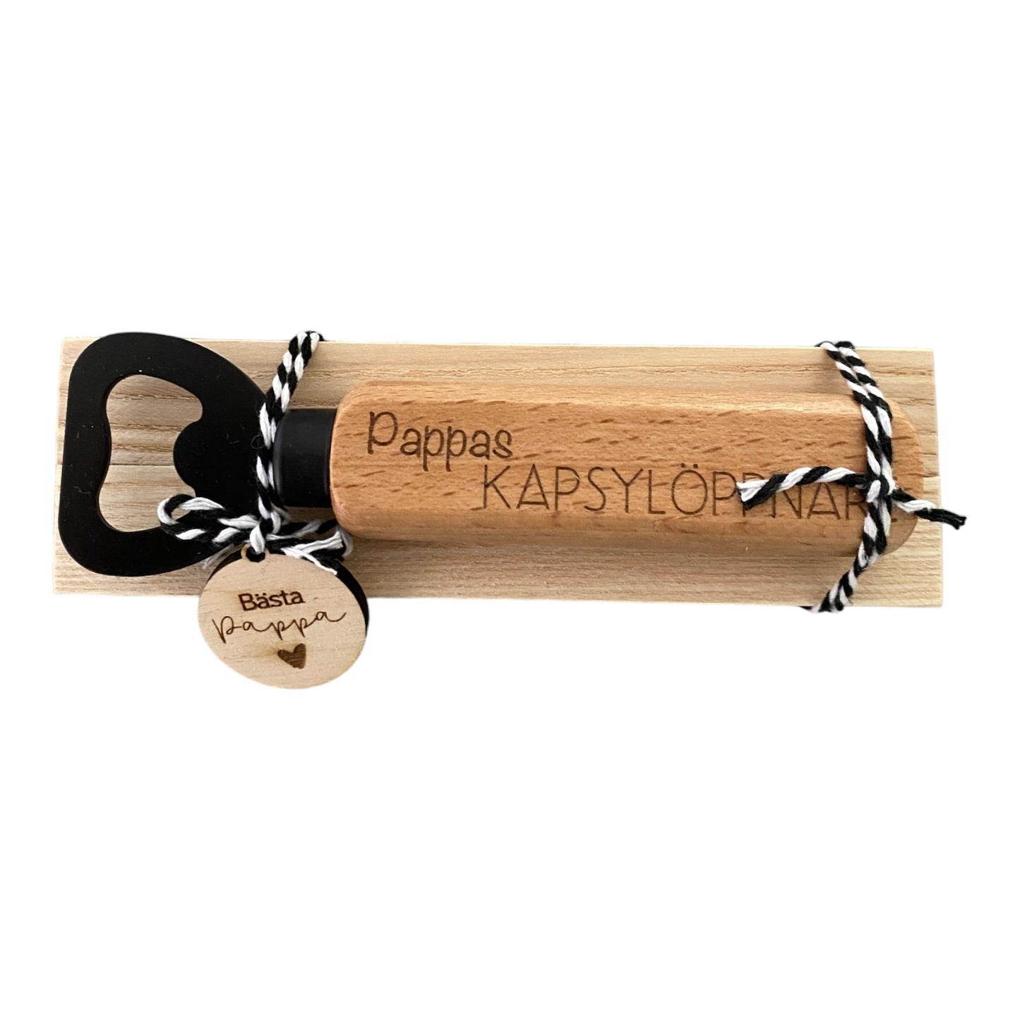 Personalisierter Flaschenöffner mit Gravur – Ein stilvolles und praktisches Geschenk – FSC®-lackierte Buche